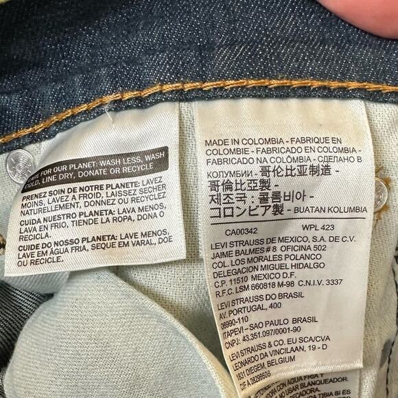 Levi's 511 Men's Slim Fit Jeans Size 30 X 32 Dark Wash - Picture 6 of 8